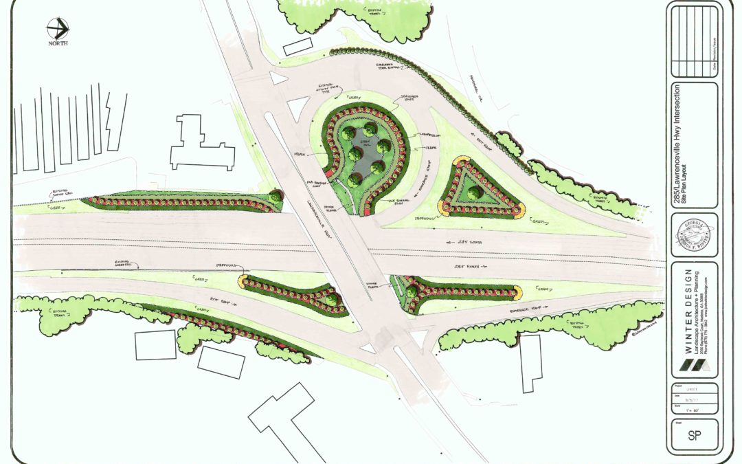 New Site Plan for I-285 Gateway Landscaping