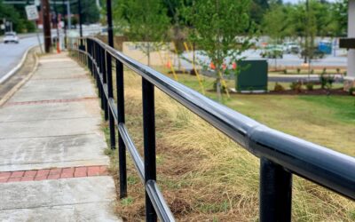 New Railing and Landscaping on Briarcliff Road