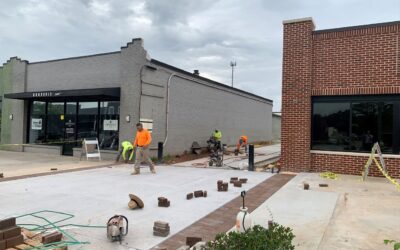 Trail Progress Continues in the Alleys in Downtown Tucker